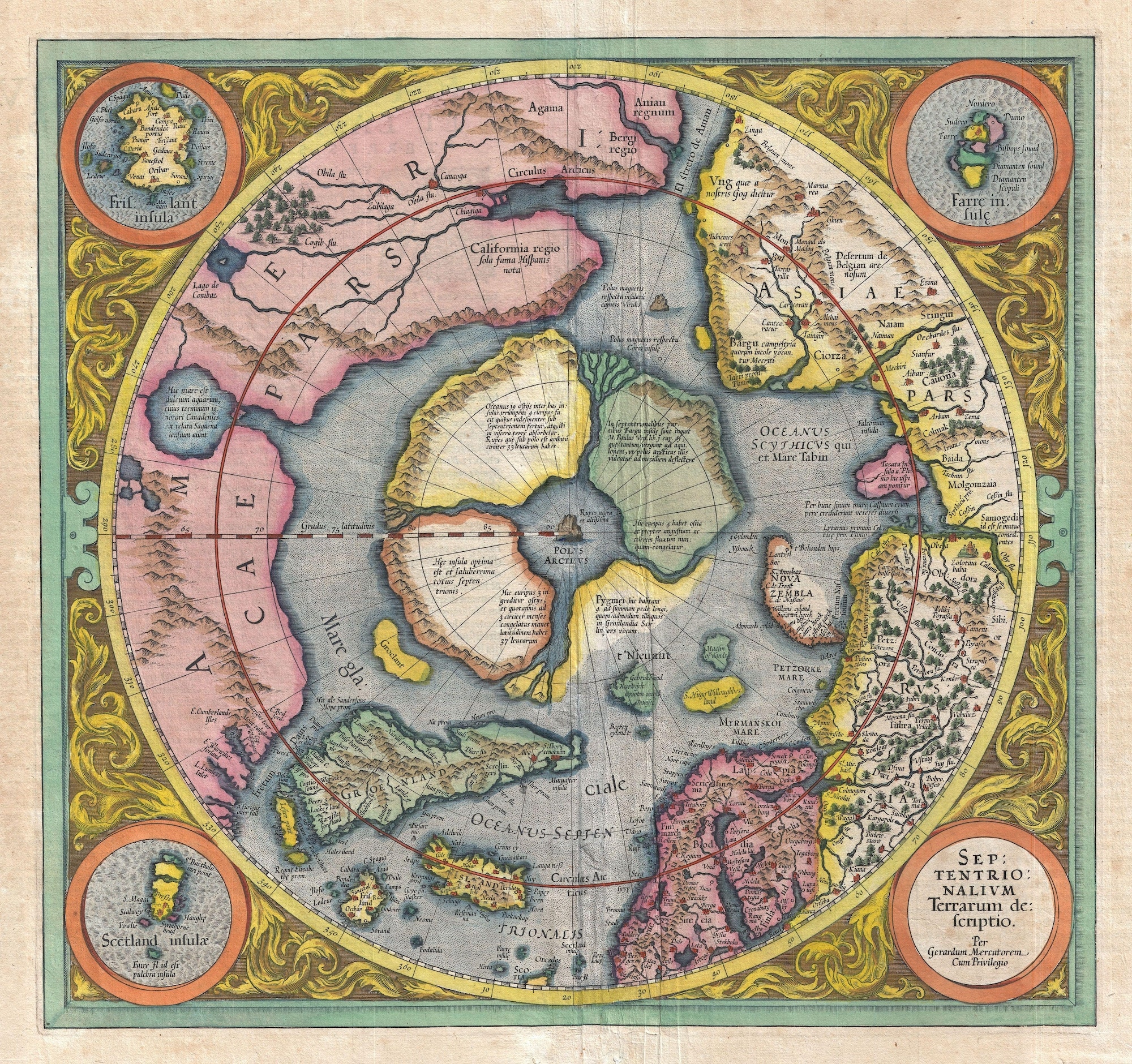 1606 Mercator Karte Hondius