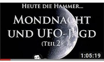 Mondnacht UFO-Jagd Mond-UFO