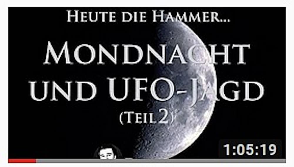 Mondnacht UFO-Jagd Mond-UFO