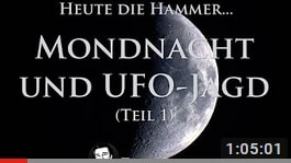 Mondbeobachtung und UFO-Jagd in der Nacht 