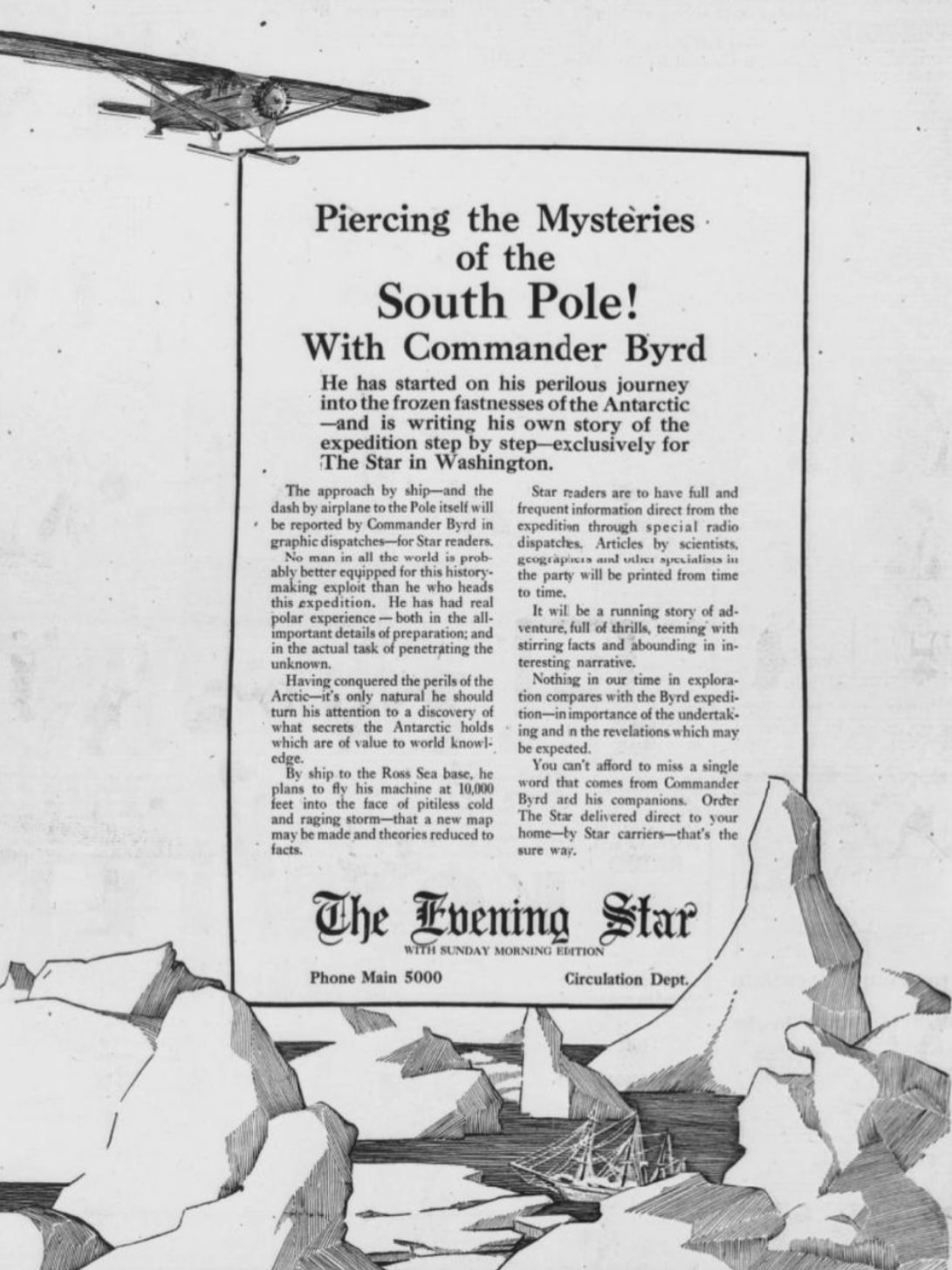 admiral byrd zeitungsartikel