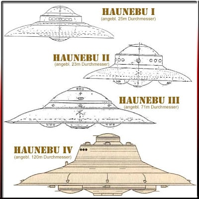 Haunebu I - Haunebu II - Haunebu III