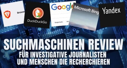 suchmaschinen review - investigative journalisten recherchieren